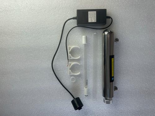 12W管道式净水家用自来水处理设备 UV灯过流式24V紫外线杀菌器与紫外灯全面解析